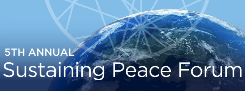 Banner for the 2017 Sustaining Peace Forum