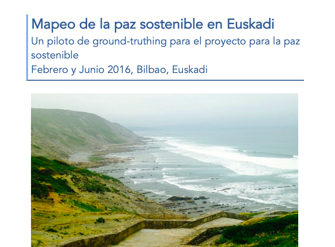 Mapeo de la paz sostenible en Euskadi
