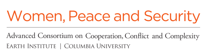 Logo for the Women, Peace, and Security program at AC4